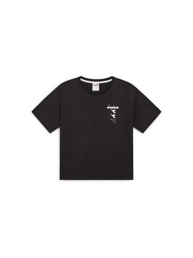 Diadora Diadora T-Shirt DIADORA L. T-SHIRT SS II ESS. SPORTS Czarny Regular Fit
