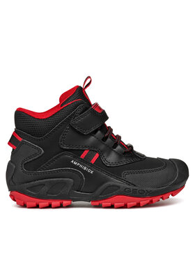 Geox Geox Schnürschuhe Jr New Savage B Abx J261WB 050BU C0048 D Schwarz