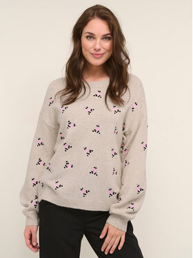 Kaffe Kaffe Megztinis Josie 10507178 Smėlio Loose Fit
