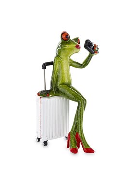 MIAhome MIAhome Figurka żabka FROGG turystka Zielony