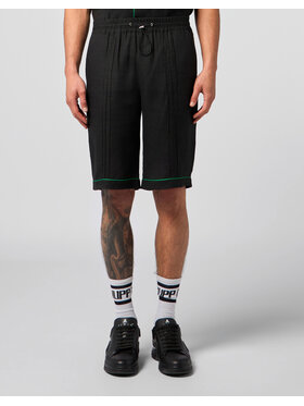 PHILIPP PLEIN PHILIPP PLEIN Szorty materiałowe 30492 Czarny Regular Fit