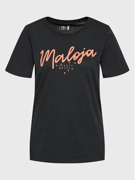 Maloja Maloja T-Shirt Vogelbeerem 34403-1-0817 Černá Regular Fit