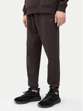 4F 4F Spodnji del trenirke 4FWSS24TTROM648 Rjava Regular Fit