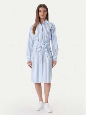 Calvin Klein Calvin Klein Marškinių tipo suknelė Yarndye LV044F032G Mėlyna Regular Fit