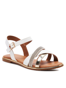 Tommy Hilfiger Sandali Flat Sandal T3A2-33252-0326 S Bela