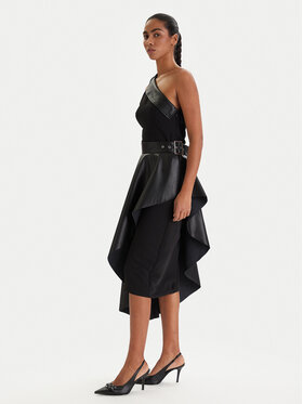 KARL LAGERFELD KARL LAGERFELD Коктейльна сукня B1W13002 Чорний Slim Fit