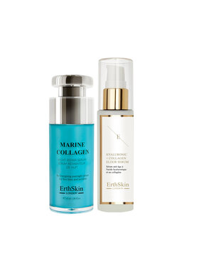Erthskin London Erthskin London Serum Kwas Hialuronowy i Kolagen - 60ml + Kolagen Morski Serum Naprawcze na Noc 30ml Serum