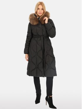 Perso Perso Dámska bunda BLH241012FXR Čierna Regular Fit