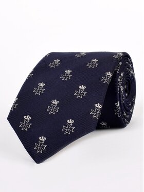 ELSNER ELSNER Krawat A1941 Heraldyk Granatowy