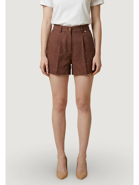 Artigli Artigli Pantaloncini di jeans CON PIEGHE Marrone Casual Fit