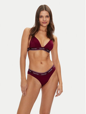 Calvin Klein Swimwear Gornji Del Bikini KW0KW02424 Bordo Rdeča