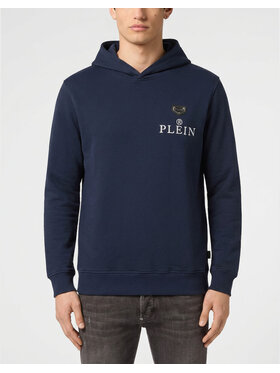 PHILIPP PLEIN PHILIPP PLEIN Bluza 31621 Granatowy Regular Fit
