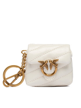 PINKO PINKO Kulcstartó Airpods Love Puff Microfiber Shiny Calf AI 25-26 PCPL 105869 A370 Fehér