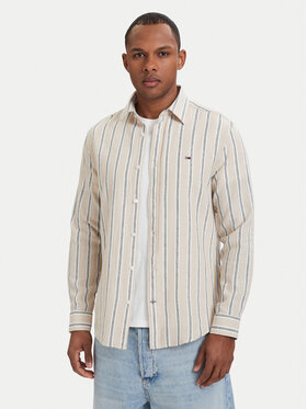 Tommy Jeans Tommy Jeans Košeľa DM0DM22755 Svetlo béžová Regular Fit