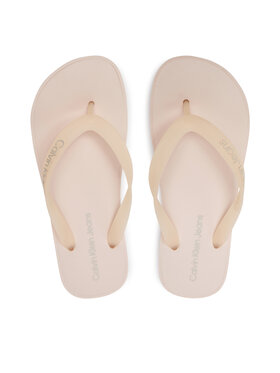 Calvin Klein Jeans Calvin Klein Jeans Zehentrenner Beach Sandal Flatform Logo YW0YW01092 Rosa