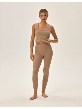 Esotiq Esotiq Legginsy 42215 Beżowy Regular Fit