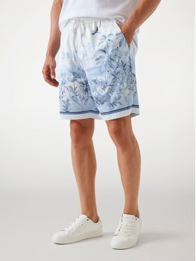 Guess Guess Spodnie materiałowe 177545 Niebieski Regular Fit