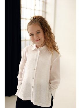 SLY SLY Bluzka 5S-105 Biały Comfortable Fit