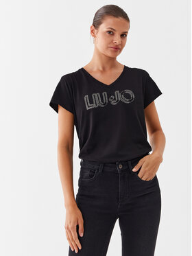 Liu Jo Liu Jo T-Shirt TF3297 J6040 Černá Regular Fit