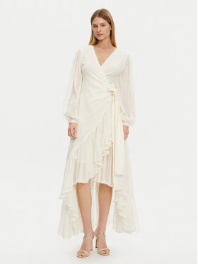 Guess Guess Rochie de seară 5GGK53 7317A Écru Regular Fit