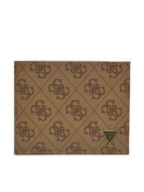 Guess Guess Голям мъжки портфейл Vezzola Leather Slg SMVELE LEA20 Кафяв