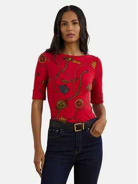 LAUREN RALPH LAUREN LAUREN RALPH LAUREN Μπλουζάκι 200957614002 Κόκκινο Slim Fit