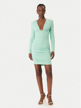 Just Cavalli Just Cavalli Cocktail obleka 80PAO957 J0253 Modra Slim Fit