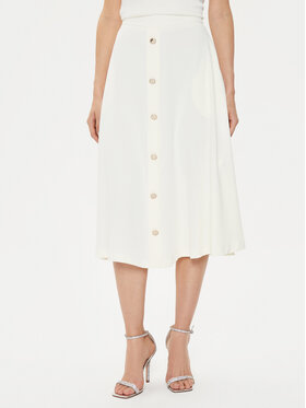 Rinascimento Rinascimento Midi svārki CFC0118363003 Écru Regular Fit