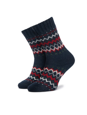 Barbour Barbour Garās zeķes Kingsford Fair Isle LSO0135NY71 Tumši zils