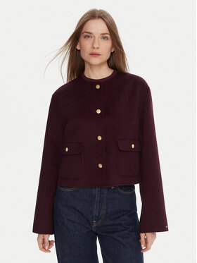 Tommy Hilfiger Tommy Hilfiger Demisezoninė striukė WW0WW47446 Vyšninė Regular Fit