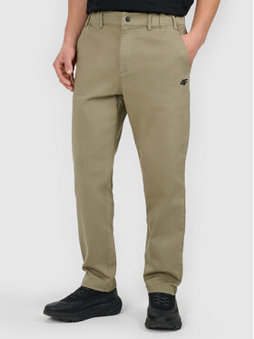 4F 4F Spodnie dresowe 4FWAW26TTROM1808-43S Khaki Active Fit