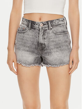 ONLY ONLY Jeansshorts Fine 15226961 Grau Regular Fit