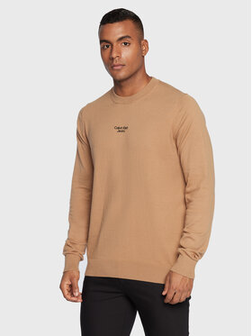 Calvin Klein Jeans Calvin Klein Jeans Sweter J30J320618 Brązowy Regular Fit