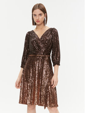 DKNY DKNY Každodenní šaty DD3HR967 Hnědá Regular Fit