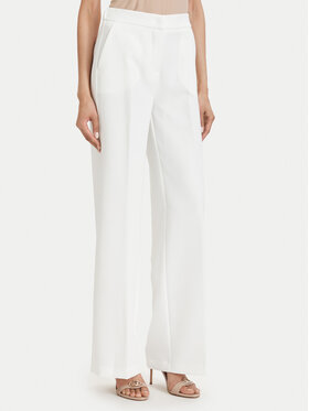 Maryley Maryley Pantaloni din material 26EB598/43VA Alb Regular Fit