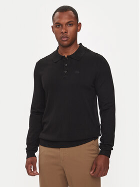 Lindbergh Lindbergh Polo marškinėliai 30-800144 Juoda Regular Fit