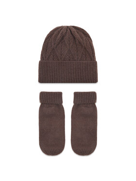 Pieces Pieces Ensemble bonnet + gants Candrina 17131007 Marron