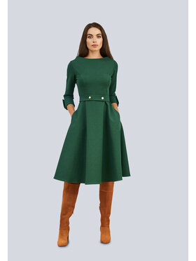 Kasia Zapała Kasia Zapała Sukienka codzienna Monelia Zielony Slim Fit