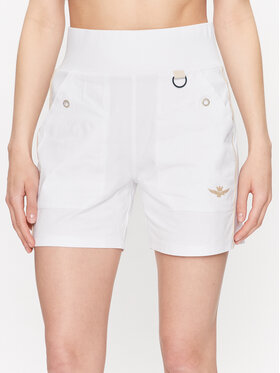 Aeronautica Militare Aeronautica Militare Sportovní kraťasy 231BF006DJ519 Bílá Regular Fit