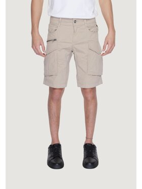 REPLAY Replay Szorty plażowe JOE Beżowy Bermuda Fit
