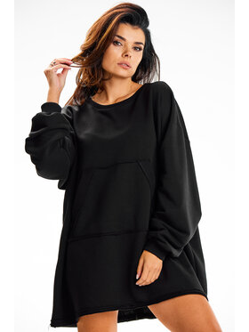 Infinite You Infinite You Mikina M335 Čierna Basic Fit