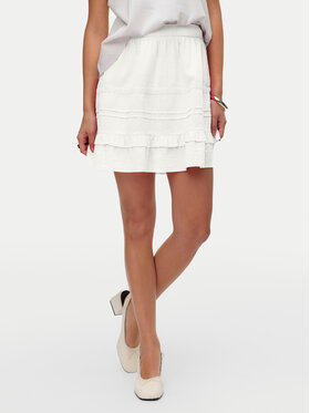 Vero Moda Vero Moda Fustă mini Pretty 10325239 Alb Regular Fit