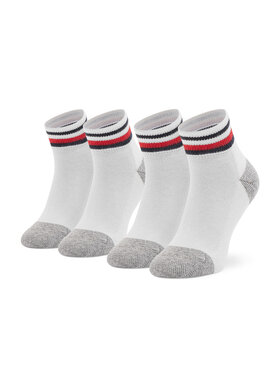 Tommy Hilfiger Tommy Hilfiger Комплект 2 чифта дълги чорапи детски 100001501 Бял