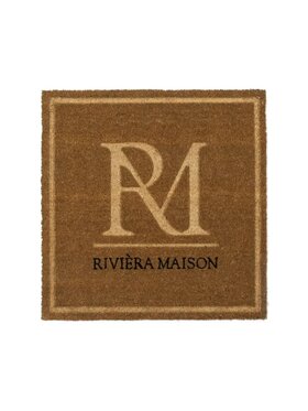 Riviera Maison Riviera Maison Wycieraczka Kokosowa RM Monogram square Brązowy