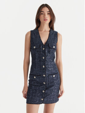 Guess Guess Kleid für den Alltag W5BK41 D0771 Dunkelblau Regular Fit