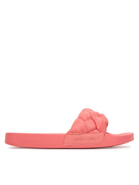 Tommy Jeans Tommy Jeans Чехли Tjw Braided Slides EN0EN02975 Розов