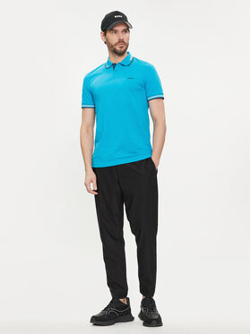 Boss Polo Majica Paul 50506193 Modra Slim Fit