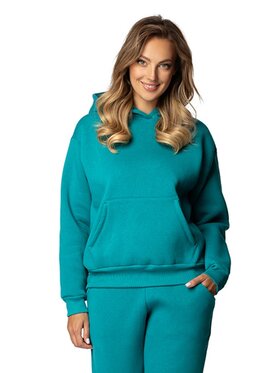 DKaren Sport DKaren Sport Bluza DK-K-B6 Turkusowy Regular Fit