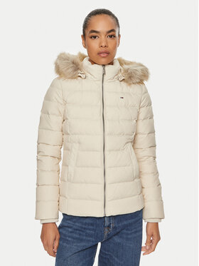 Tommy Jeans Tommy Jeans Daunenjacke Basic DW0DW18312 Beige Slim Fit