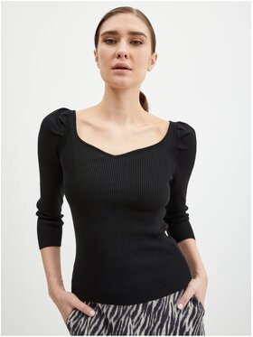 Orsay Orsay Sweter 507474-660000__M Czarny Regular Fit